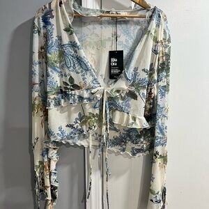 Rita Ora Floral Blouse